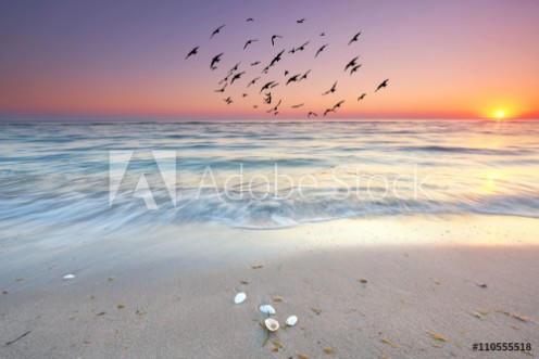 Picture of Der Tag beginnt am Meer Sonnenaufgang am Strand